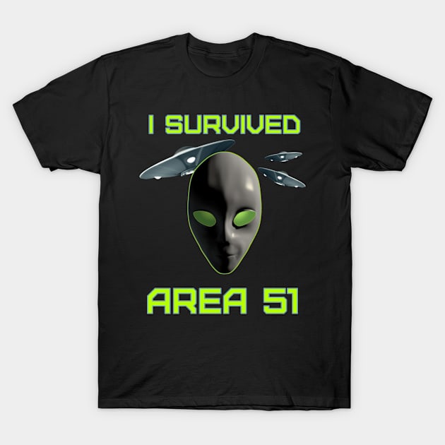I Survived Area 51 T-Shirt by macdonaldcreativestudios